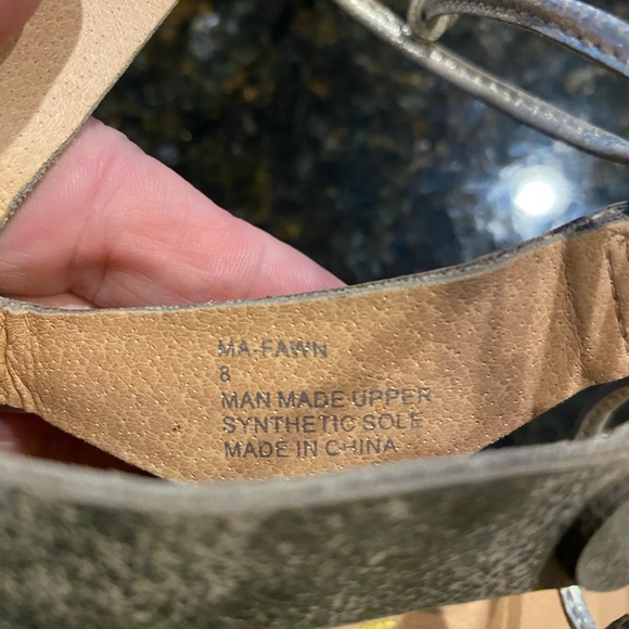 Mari A. Fawn Print Tie Up Sandals Size 8 - Picture 4 of 10